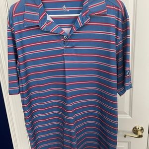Worn twice southern proper gold dry fit polo